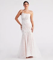 Annalee Lace Corset Mermaid Gown