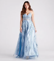 Willow Floral Embroidered Ball Gown