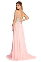 Beatrice Formal High Slit Chiffon Dress