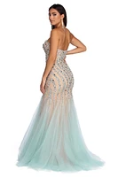 Kari Strapless Beaded Tulle Dress