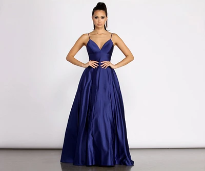 Mary-Kate Satin Ball Gown