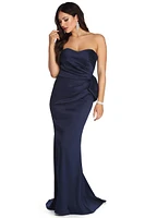 Jan Formal Strapless Bow Dress