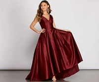 Reina Stunning Satin Ball Gown