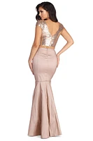 Emmie Formal Sequin Two Piece Dress