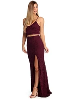 Lottie Formal Lace Two Piece Dress