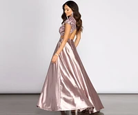 Persephone Formal Satin And Sequin Two-Piece Dress