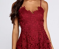 Crochet Lace Skater Dress