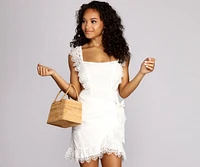 Wrap me Lace Dress