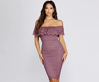 Stunner Lace Midi Dress