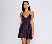 All That Glitter Skater Dress