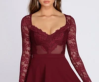 Love For Lace Skater Dress