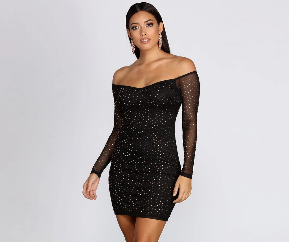 Windsor Under The Lights Heat Stone Mini Dress | MainPlace Mall