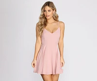 Chic Chiffon Skater Dress