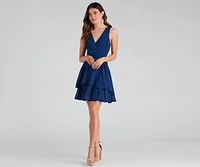 Effortless Vibes Chiffon Skater Dress