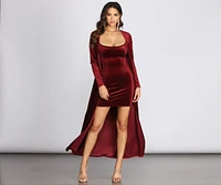 Velvet Luxe Mini Dress