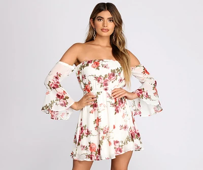 Flow With The Floral Skater Dress
