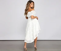 A Lace Affair High Low Skater Dresses