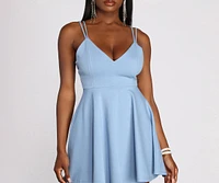 At First Sight Ponte Skater Dress