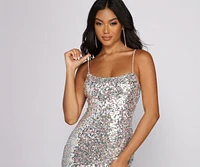 Gorgeous Glam Sequin Mini Dress