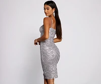 Shine On Sequin Midi Dress