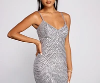 Shine On Sequin Midi Dress