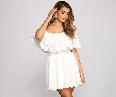 Flirty Vibes Linen Mini Dress