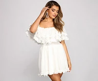 Flirty Vibes Linen Mini Dress