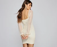 Chic Style Mesh Mini Dress