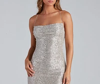 Sparkle All Night Sequin Mini Dress