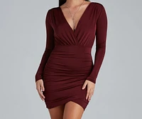 Elevated Basic Ruched Mini Dress