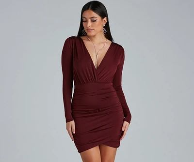 Elevated Basic Ruched Mini Dress