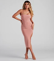 Stylish Strappy Moment Midi Dress