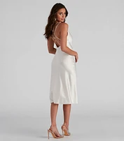 Simple Sleek Silhouette Midi Dress