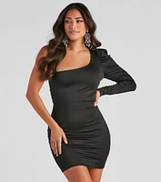 Chic Silhouette Bodycon Mini Dress