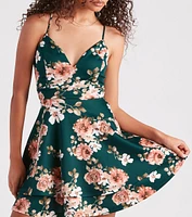 Blossom With Beauty Floral Skater Dress