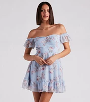 Easy Breezy Floral Chiffon Dress