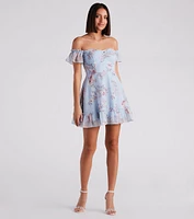 Easy Breezy Floral Chiffon Dress