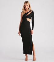 Dream Of Me Long Sleeve Cutout Maxi Dress