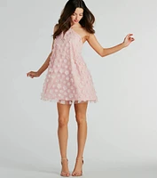 Sincerely Enchanting Halter Floral Babydoll Dress