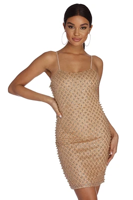 Glow Getter Glitter Pearl Dress