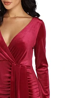 Chasing Waterfalls Velvet Dress