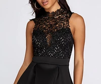 Charismatic Crochet Skater Dress