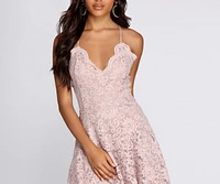 Glide By Lace Skater Dress