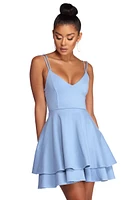 Daytime Affair Ponte Skater Dress