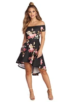 Spring Into Floral Skater Dress