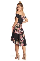 Spring Into Floral Skater Dress