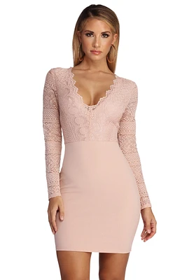 Lace Beauty Mini Dress