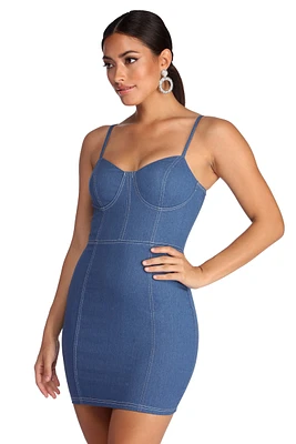 Denim Daze Mini Dress