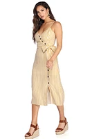 Striped With Style Midi Dress