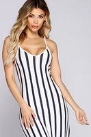 Own It Striped Maxi Dress